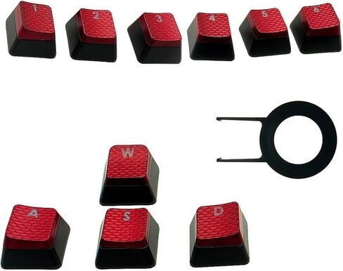 HUYUN 1set FPS Backlit Key Caps Replacement for Corsair K70RGB K70 K95 K90 K65 K63 Gaming Keyboards Cherry Key switches (Red) in Saudi Arabia