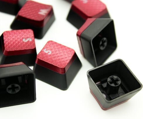 HUYUN 1set FPS Backlit Key Caps Replacement for Corsair K70RGB K70 K95 K90 K65 K63 Gaming Keyboards Cherry Key switches (Red) in Saudi Arabia