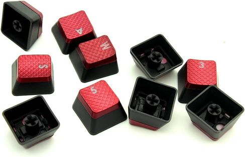 HUYUN 1set FPS Backlit Key Caps Replacement for Corsair K70RGB K70 K95 K90 K65 K63 Gaming Keyboards Cherry Key switches (Red) in Saudi Arabia