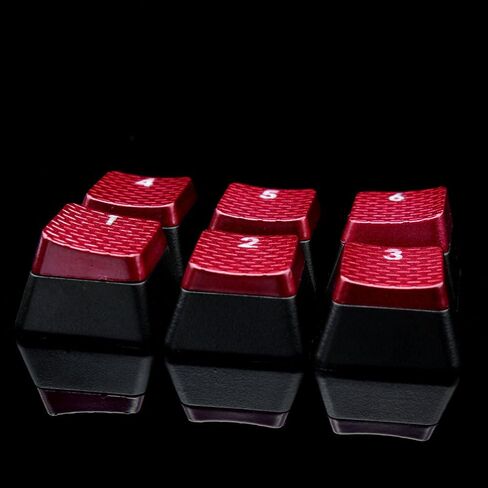 HUYUN 1set FPS Backlit Key Caps Replacement for Corsair K70RGB K70 K95 K90 K65 K63 Gaming Keyboards Cherry Key switches (Red) in Saudi Arabia