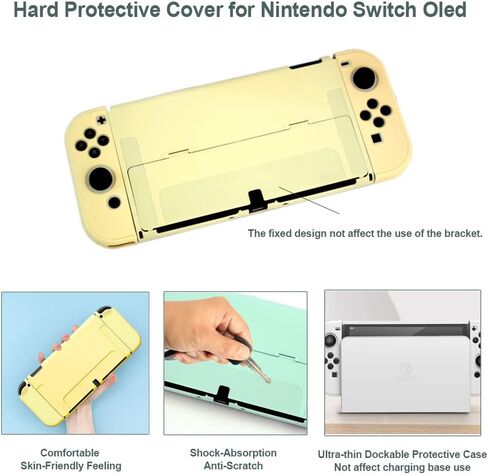 مجموعة حقيبة حمل XINRUISEN لجهاز Nintendo Switch OLED مقاس 7 بوصات، طقم غطاء حماية لجهاز Nintendo Switch OLED 2021، حقيبة تخزين الملحقات ومجموعة واقي الغلاف الصلب مع 4 أغطية لمقبض الإبهام in Kuwait