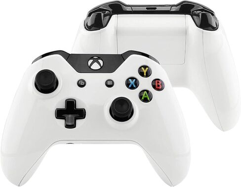eXtremeRate Wood Grain Patterned Replacement Part Custom Full Housing Shell with Buttons for Xbox One Standard Controller with 3.5mm Headphone Jack (Model 1697) - Controller NOT Included in Saudi Arabia