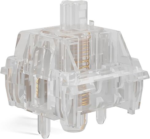 Transparent Keyboard Switches,Kailh Crystal Wine Switches for Mechanical Backlit Keyboard,5-pin 37gf Linear/POM Shaft/Transparent Switches(Crystal Wine,36Pcs) in Kuwait