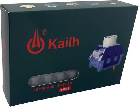 Transparent Keyboard Switches,Kailh Crystal Wine Switches for Mechanical Backlit Keyboard,5-pin 37gf Linear/POM Shaft/Transparent Switches(Crystal Wine,36Pcs) in Kuwait