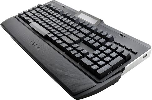 لوحة مفاتيح الألعاب EVGA Z10، إضاءة خلفية حمراء LED، مفاتيح ميكانيكية بنية اللون، شاشة LCD مدمجة، مفاتيح ألعاب ماكرو، 802-ZT-N101-KR in Saudi Arabia