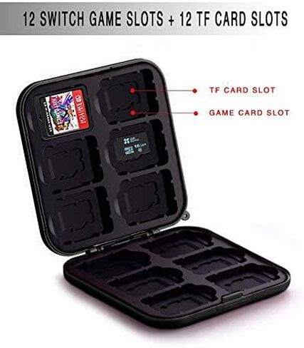 YEEZYTIK FNEIAE Switch Game Card Case, Cute Game Cartridge Holder for Nintendo Switch with 12 Card Slots (Leaf) in Saudi Arabia
