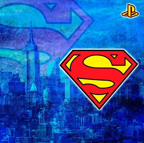 Skin Ps4 SLIM - SUPERMAN - إصدار محدود DECAL COVER ADESIVA Playstation 4 Slim SONY BUNDLE in Kuwait