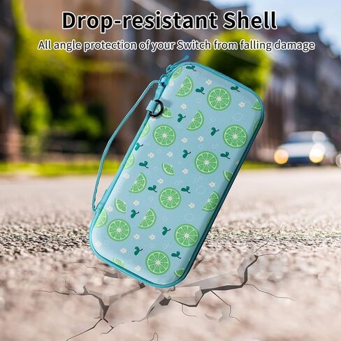 Switch Case for Nintendo OLED, Soft Protective Case Travel Game Case,Accessories Kit for Boys Birthday Gifts Holds 12 Game Card Slot-Blue Bear in Saudi Arabia