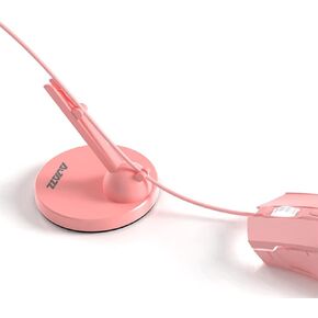 NACODEX Pink Gaming Mouse Bungee Flexible Cord Clip Clipper Wire Cable Management System - Flexible Mouse Cable Holder Fixer with Weighted Anti-Slip Rubber Feet in Kuwait