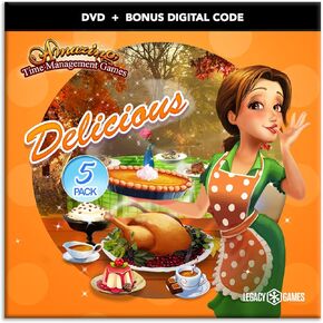 Legacy Games Time Management Games for PC: Delicious (5 Game Pack) - PC DVD with Digital Download Codes in Kuwait