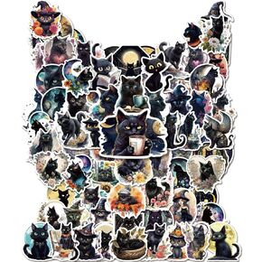 MiStar 64 PCS Witchy Stickers, Aesthetic Stickers for Kindle Water Bottles Laptop Notebook, Waterproof & Glossy Vinyl Witchcraft Halloween Stickers Party Favors Gifts for Adults Teens Girls
