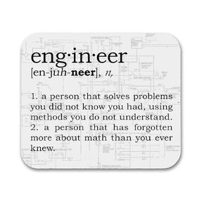 Engineer Definition Funny Mouse Pad in Kuwait