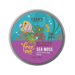 Fran's Organic Bodycare FreeMe Natural Cream Deodorant for Men and Women (Organic Irish Moss) - Aluminum Free, Earthy Aroma, Long Lasting and Effective for All Day Coverage, 2oz in Saudi Arabia