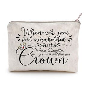 Granddaughter Gift, Whenever You Feel Overwhelmed Remember Whose Granddaughter You Are, Makeup Bag, Lipstick Bag, Gift for Granddaughter, Graduation Gifts