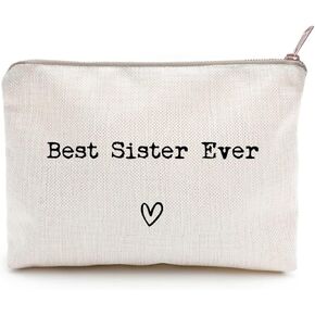 Love You Sister, Sister Gift, Missing You, Send Love, Makeup Case, Toiletry Bag, Gift for Friend, Makeup Bag for Best Friends (Love you Sis.)