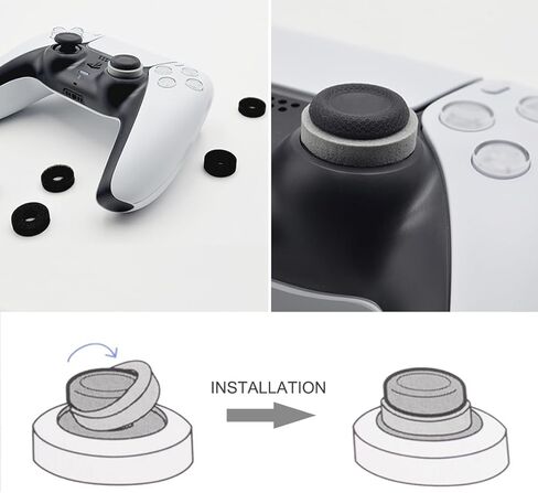 Bealuffe Precision Rings for PS4 PS5, Aim Assist Rings Motion Control for Playstation 4 Playstation 5 Controller with Different Resistance Strengths in Kuwait