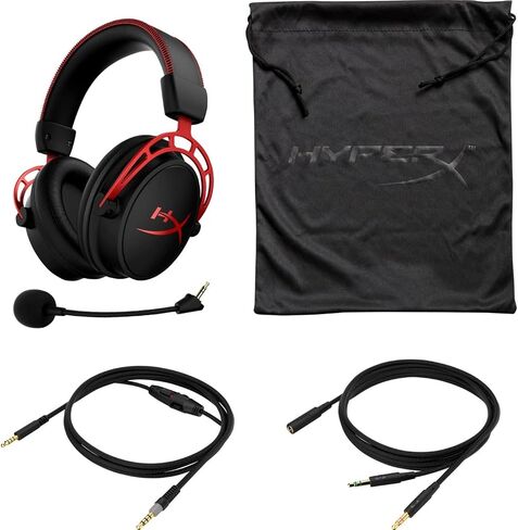 سماعة الألعاب HyperX Cloud Alpha - برامج تشغيل مزدوجة الغرفة - إطار من الألومنيوم المتين - ميكروفون قابل للفصل - يعمل مع الكمبيوتر الشخصي، PS4، PS4 PRO، Xbox One، Xbox One S (HX-HSCA-RD/AM) (متجدد) in Saudi Arabia