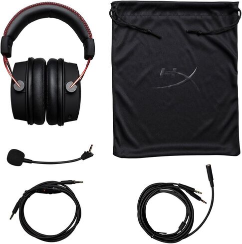 سماعة الألعاب HyperX Cloud Alpha - برامج تشغيل مزدوجة الغرفة - إطار من الألومنيوم المتين - ميكروفون قابل للفصل - يعمل مع الكمبيوتر الشخصي، PS4، PS4 PRO، Xbox One، Xbox One S (HX-HSCA-RD/AM) (متجدد) in Saudi Arabia
