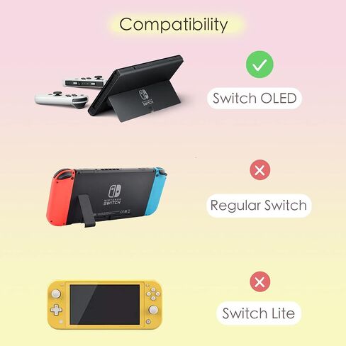 Starry Forest Cute PU Leather Carring Cases for Nintendo Switch OLED with Game Card Storage slots, Multifunctional Pink Purple Travel Case Cover Pouch with Built-in Stand, Kawaii Accessories for Switch OLED ONLY (Pink (Cat)) in Saudi Arabia