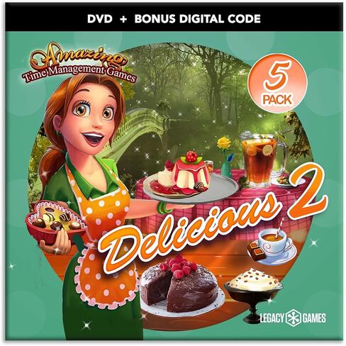 Legacy Games Time Management Games for PC: Delicious (5 Game Pack) - PC DVD with Digital Download Codes in Saudi Arabia