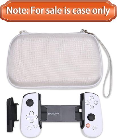 LTGEM case for Backbone One Mobile Gaming Controller, Handheld Gaming Console Portable Travel Holder, Extra Mesh Pocket for Cables Power Bank Accessories - black in Saudi Arabia