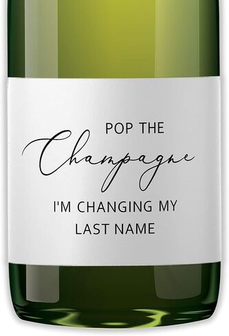 POP the Champagne ملصقات زجاجات الشمبانيا الصغيرة ● مجموعة من 12 ● ملصقات نبيذ صغيرة أنيقة وبسيطة لحفلات توديع العزوبية، ملصقات نبيذ صغيرة لحفلات الزفاف وحفلات الزفاف وحفلات الزفاف وحفلات الزفاف، ملصقات صغيرة للشمبانيا مقاومة للماء M201-LN-12 in Kuwait