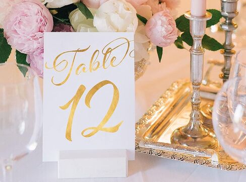 21-40 أرقام طاولة الزفاف الذهبية، أرقام الطاولة على مخزون البطاقات الثقيلة، بطاقات طاولة الزفاف، بطاقات 5 × 7 مزدوجة الجوانب in Kuwait