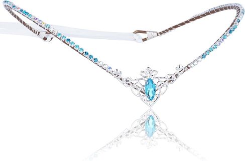 MOSTORY Handmade Black Rhinestone Tiara Elf Headpiece Fairy Crystal Crown Quartz Elven Circlet for Women Girls Princess Renaissance Halloween Wedding Prom Carnival Party Black in Kuwait