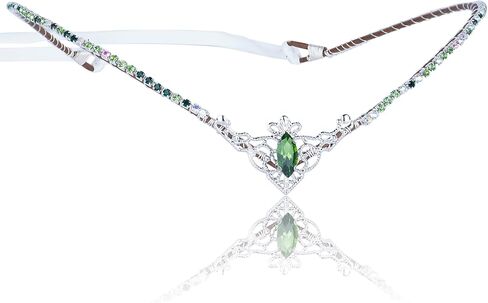 MOSTORY Handmade Black Rhinestone Tiara Elf Headpiece Fairy Crystal Crown Quartz Elven Circlet for Women Girls Princess Renaissance Halloween Wedding Prom Carnival Party Black in Kuwait