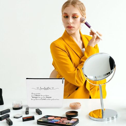 هدايا سول سيستر للنساء - حقائب مستحضرات التجميل المثالية وحقيبة المكياج وحقائب أدوات الزينة للأصدقاء المقربين وغير البيولوجيين، مثالية لعيد الأم والكريسماس وأعياد الميلاد والمزيد in Kuwait