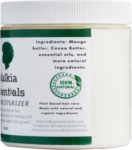 كريم مرطب للشعر الطبيعي بزبدة الشيا للرجال والنساء ذوي الشعر الجاف وفروة الرأس الجافة والشعر المجعد والشعر الطبيعي، مرطب يومي للشعر الأسود والخصلات ونمو الشعر. in Kuwait