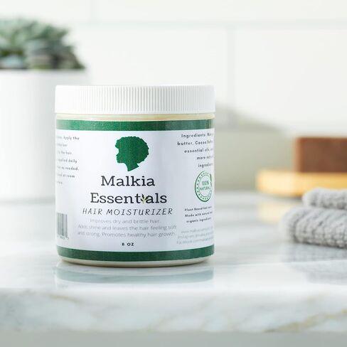 كريم مرطب للشعر الطبيعي بزبدة الشيا للرجال والنساء ذوي الشعر الجاف وفروة الرأس الجافة والشعر المجعد والشعر الطبيعي، مرطب يومي للشعر الأسود والخصلات ونمو الشعر. in Kuwait