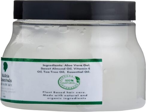 جل نباتي لوك للشعر الطبيعي، جل لوك وتويست لإعادة اللف، جل لوك للمبتدئين، بدون تراكم، جل الصبار، أسود مملوك in Kuwait