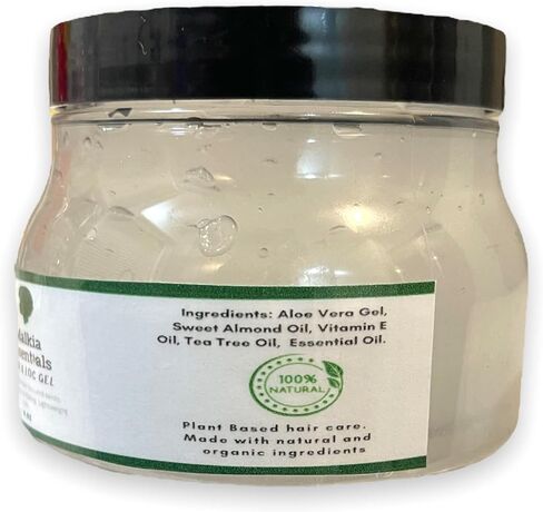 جل نباتي لوك للشعر الطبيعي، جل لوك وتويست لإعادة اللف، جل لوك للمبتدئين، بدون تراكم، جل الصبار، أسود مملوك in Kuwait