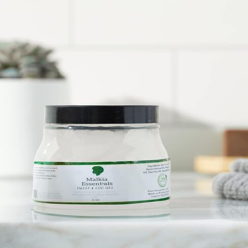 جل نباتي لوك للشعر الطبيعي، جل لوك وتويست لإعادة اللف، جل لوك للمبتدئين، بدون تراكم، جل الصبار، أسود مملوك in Kuwait