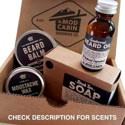 مجموعة اللحية الأساسية - أساسية (غير معطرة) - طبيعية بالكامل، مصنوعة يدويًا في الولايات المتحدة الأمريكية in Kuwait