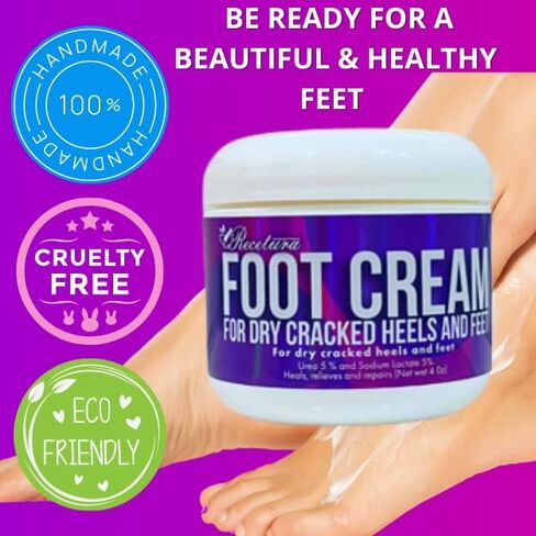 Foot Cream, Cracked Heel Repair, Foot Cream for dry cracked heels and feet, Dry feet, Foot care cream with Urea and Lactic acid. cracked heel tcream, Improve the appearance of your heels in Saudi Arabia