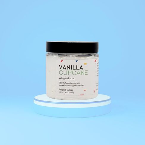 صابون مخفوق مرطب من شركة سميلي كيدز - غسول للجسم كريمي صديق للأطفال| غسيل يدوي| زبدة الحلاقة، لجميع أنواع البشرة| خالٍ من الكبريتات والبارابين ولم يتم الإساءة إلى الحيوانات في تصنيعه|4 أونصة (سحر يونيكورن) in Kuwait