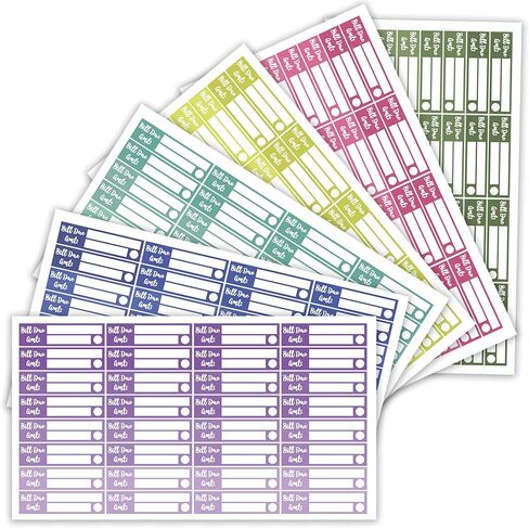 مجموعة ملصقات مخططة سكيني بيل ديو بـ 6 ألوان in Kuwait