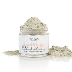 Pura Terra Complexion Clay- Detoxifying French Green Clay and Lavender Facial Mask, All Natural, Vegan, and Handmade to Cleanse and Tone for a Balanced, Radiant Glow in Saudi Arabia