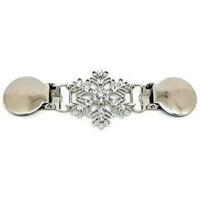 Clothes Clip – Cinch Together Your Dress, Sweater, Cardigan or Other Clothing - Handmade Snowflake Design in Kuwait