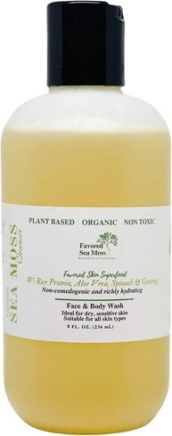 منظف ​​الوجه المرطب من طحالب البحر المفضل، غسول الوجه الرغوي، منظف الوجه للنساء والرجال، منظف مرطب من طحالب البحر، غسول الوجه، منتجات العناية ببشرة الوجه - 8 أونصة سائلة in Kuwait