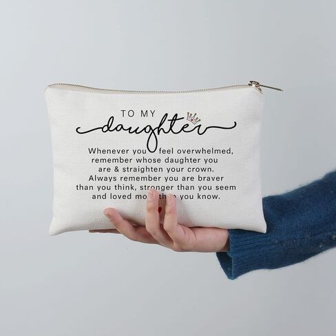 Love You Mom, Mother’s Day Gift, Valentine’s Makeup Bag, Gift From Daughter, Gift for Mom, Daughter to Mother Gift, Mummy Gifts, Makeup Case, Christmas, Birthday, Gifts for Mom in Saudi Arabia
