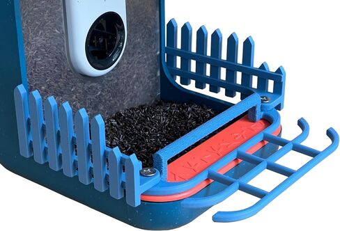 Perch and Fence Accessory Package, Compatible With Bird Buddy Bird Feeder in Blue in Saudi Arabia