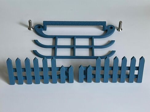 Perch and Fence Accessory Package, Compatible With Bird Buddy Bird Feeder in Blue in Saudi Arabia