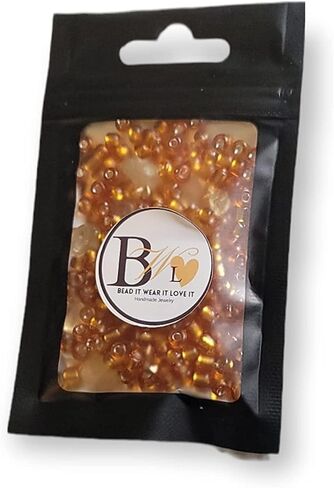 Citrine Hematite Crystal Dreadlock Loc Sprinkles Gold Hair Beads (Needle & Thread) in Kuwait