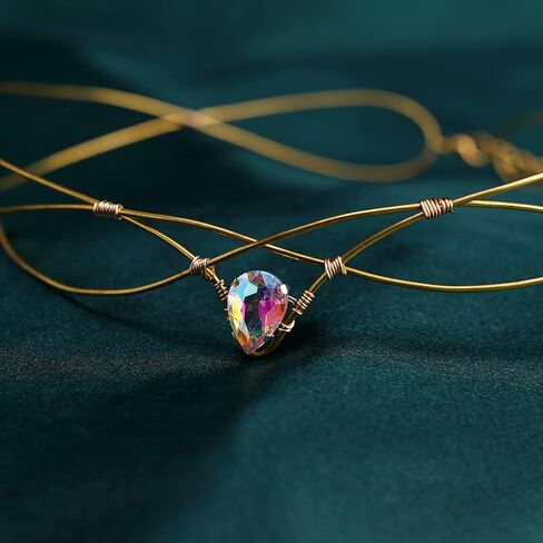 Fairy Elf Crown Handmade Cross Jewelry Circlet Headband Medieval Viking Tiara Renaissance Headpiece Cosplay Wreath in Kuwait