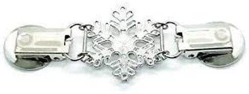 Clothes Clip – Cinch Together Your Dress, Sweater, Cardigan or Other Clothing - Handmade Snowflake Design in Kuwait