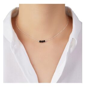 Dainty Turquoise Crystal 925 Sterling Silver Choker Collar Necklace and Women Spiritual Healing Crystal Stone December Birthstone Necklace Box Chain Jewelry Gift for Women Young Lady in Saudi Arabia