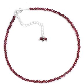 Gempires Black Tourmaline Anklet for Women, Tourmaline Beads, Handmade Anklets, Healing Crystal Anklets for Women, Silver Plated Adjustable Chain 9 inches (2 inch extender) in Kuwait